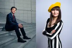 Portraits professionnels à Lyon : portrait environnemental en extérieur et portrait studio fond neutre - Photographe portrait Lyon