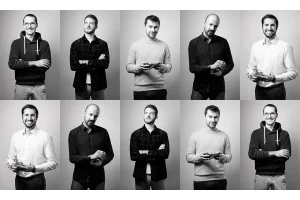 Trombinoscope de l'équipe de la société Allumé à Saint-Priest.