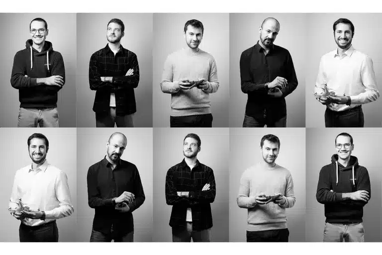 Trombinoscope de l'équipe de la société Allumé à Saint-Priest.